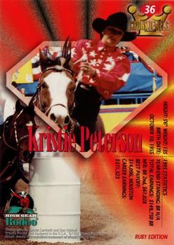 1996 High Gear Rodeo Crown Jewels #36 Kristie Peterson Back